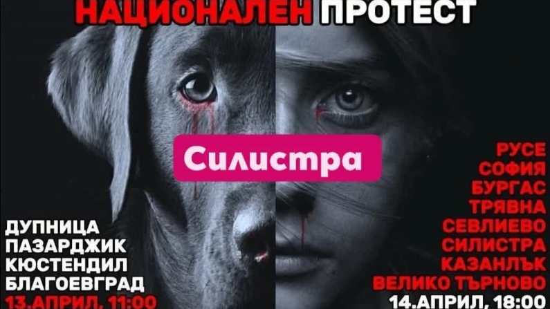 Протест в защита на животните в Силистра днес